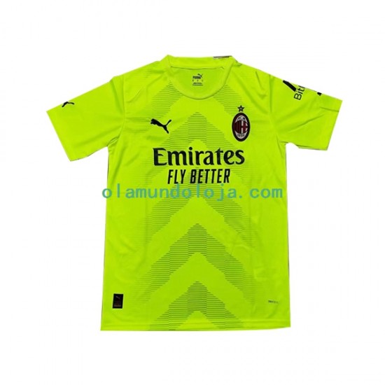Camisola AC Milan Guarda-redes Homem Equipamento Primeiro 2022-2023 Manga Curta